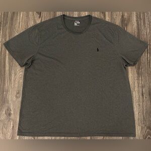 Men’s Polo Ralph Lauren Grey/Black Logo Performance T-Shirt- Size 3XB